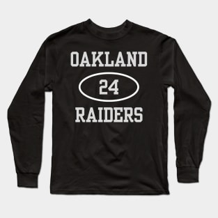 OAKLAND RAIDERS CHARLES WOODSON #24 Long Sleeve T-Shirt